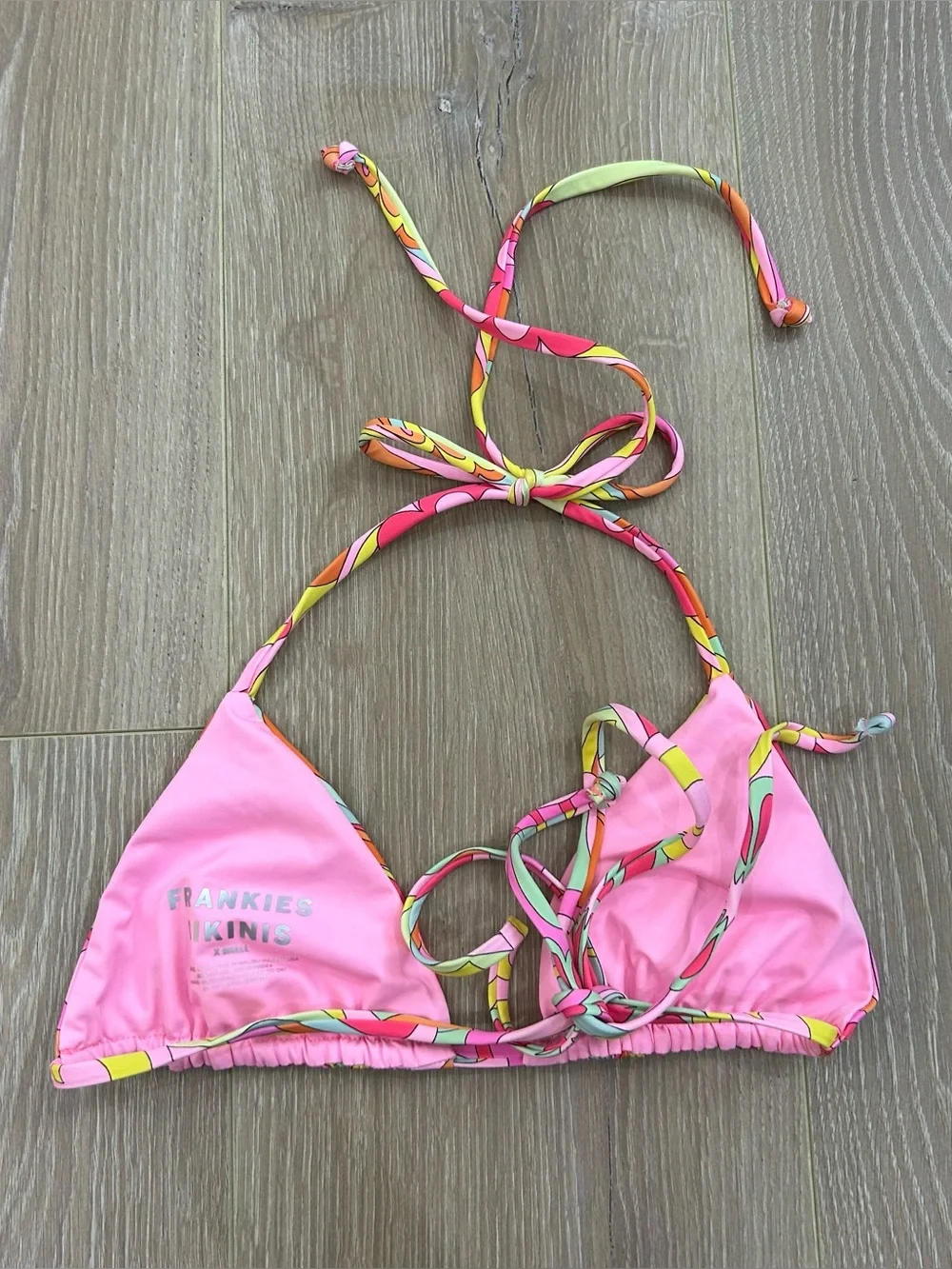 Frankie’s Bikinis Floral Bikini Set Size Extra Small Top and Small Bottom